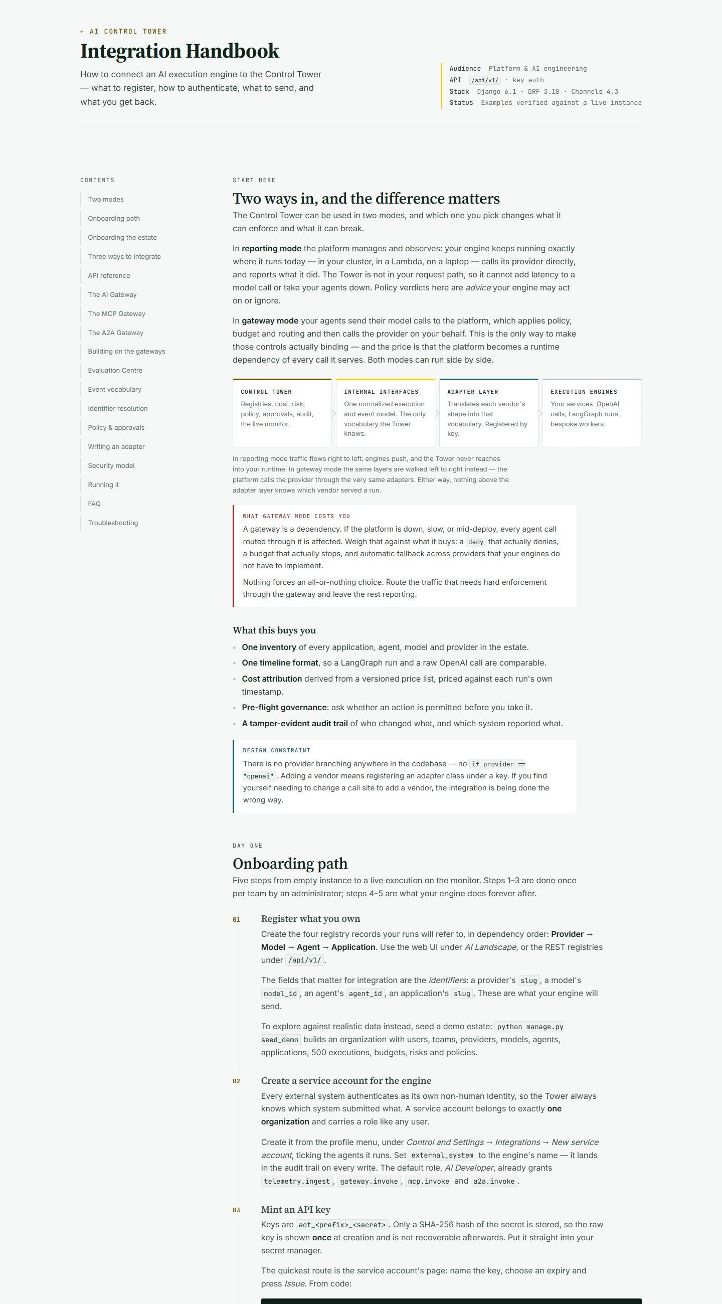 Integration Handbook